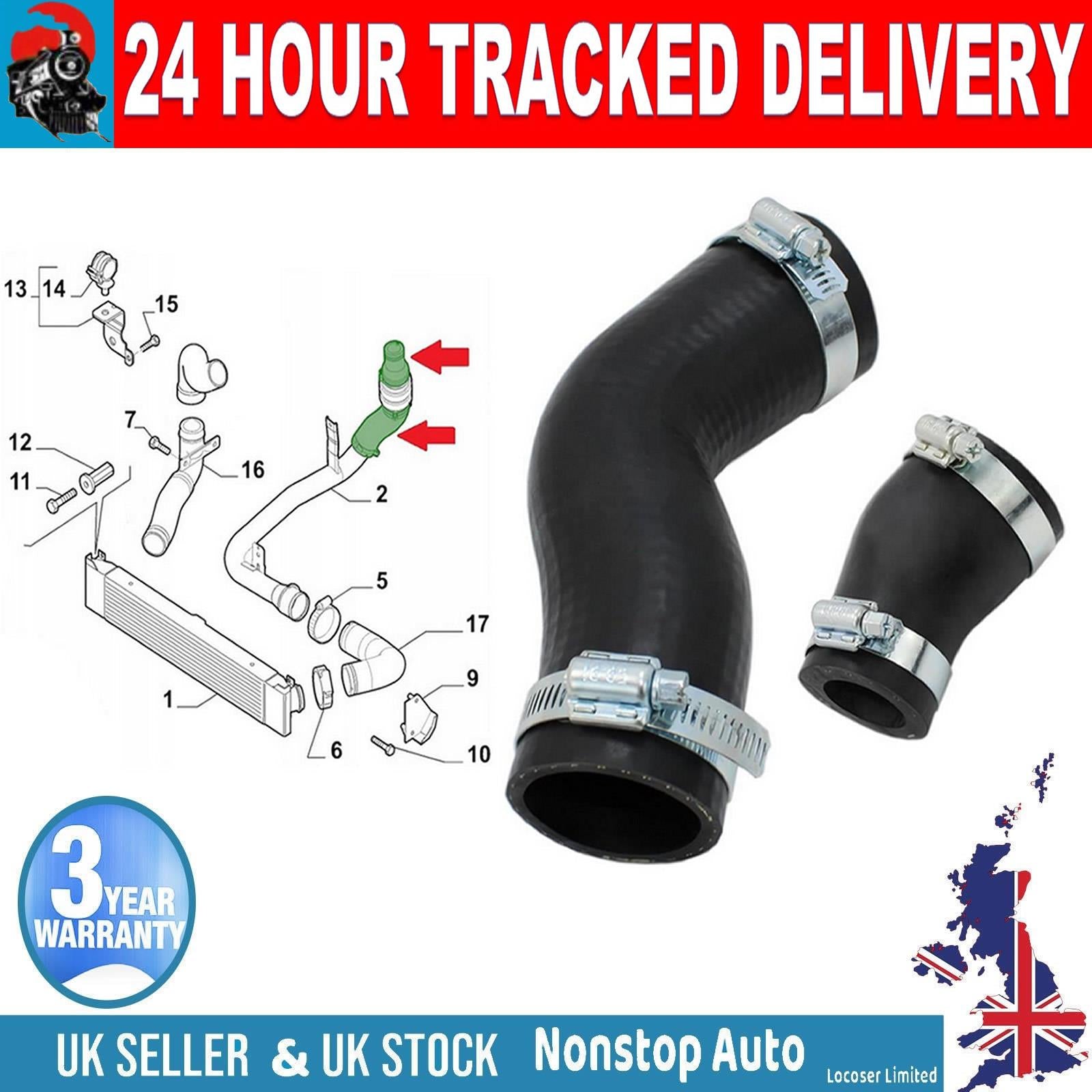 TURBO INTERCOOLER HOSE PIPE SMALL and LARGE FOR FIAT DUCATO III 2.2 JTD PEUGEOT BOXER 2.2 HDi  JUMPER II  2.2 HDi 1359961080 0382.LY