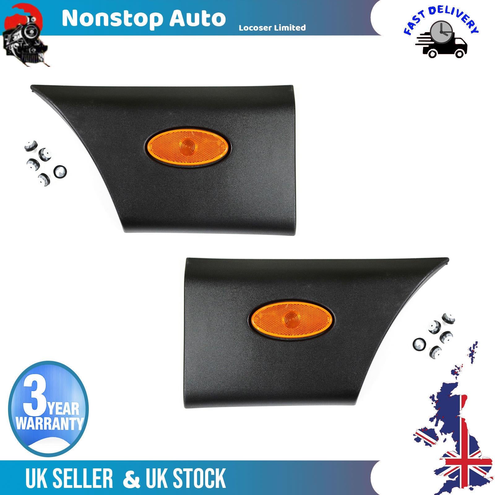 2X Side moulding Strip Panel With Lamp Rear L+R For VAUXHALL Movano B