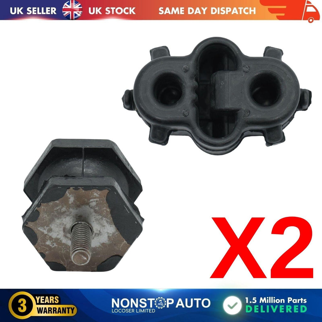 2X Exhaust Hanger Mount & Mount Rubber Fits Renault Master 206511084R, 7700565762