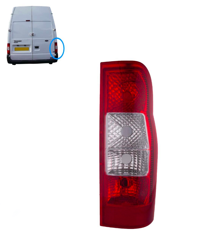 Rear Tail Light Without Bulb Holder Right Side Fits FORD Transit 6C1113404