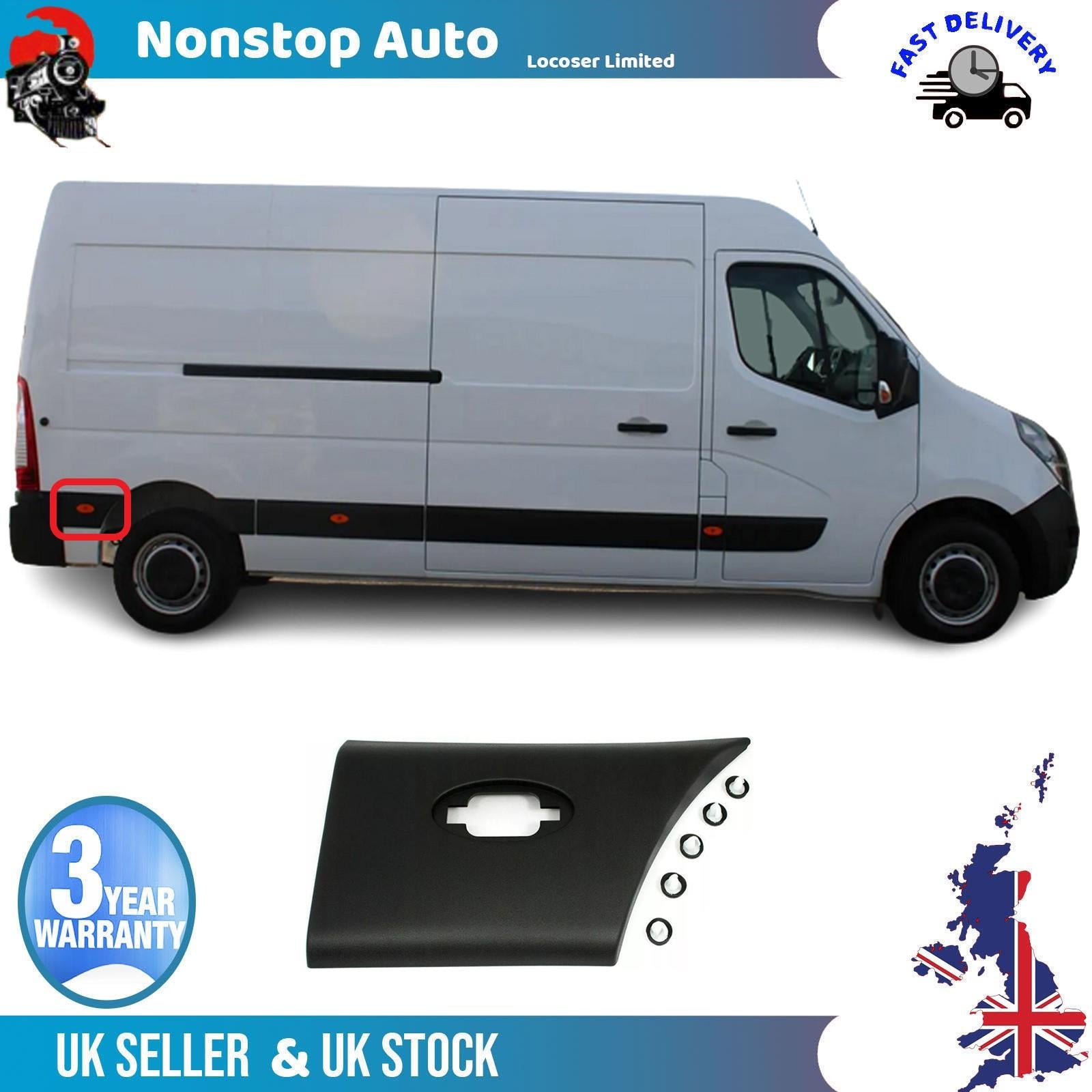 Side Moulding Strip Panel Rear Right For VAUXHALL MOVANO B 768F30007R