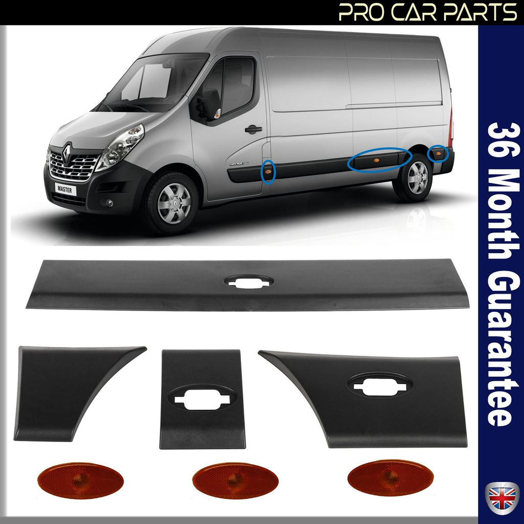 DOOR MOULDING PANEL STRIP INDICATORS FRONT REAR LEFT SIDE FITS OPEL  Movano