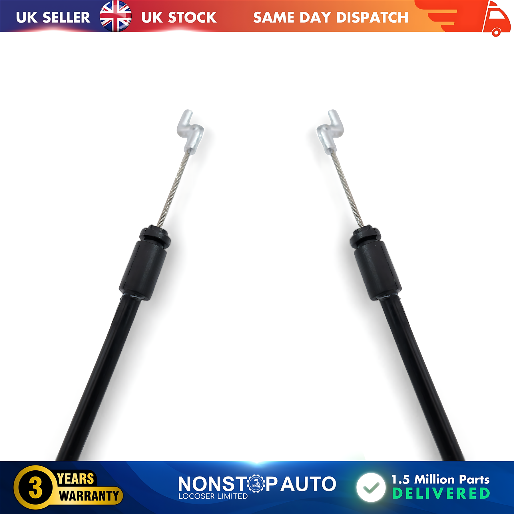 2X Front Door Lock Latch Bowden Cable L and R  For RENAULT Master III VAUXHALL Movano B NISSAN NV400 805030009R