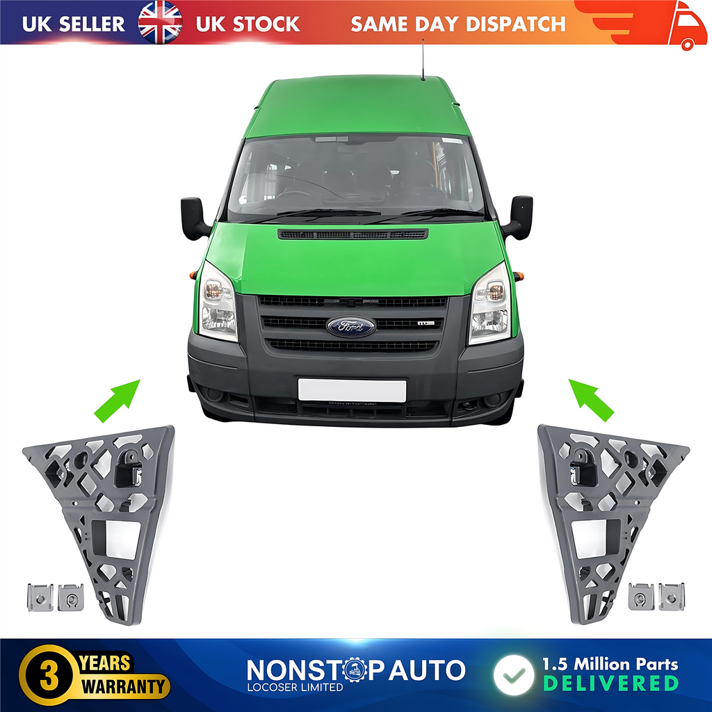 2X Front Bumper Bracket Left and Right For FORD Transit MK7 2006-2014