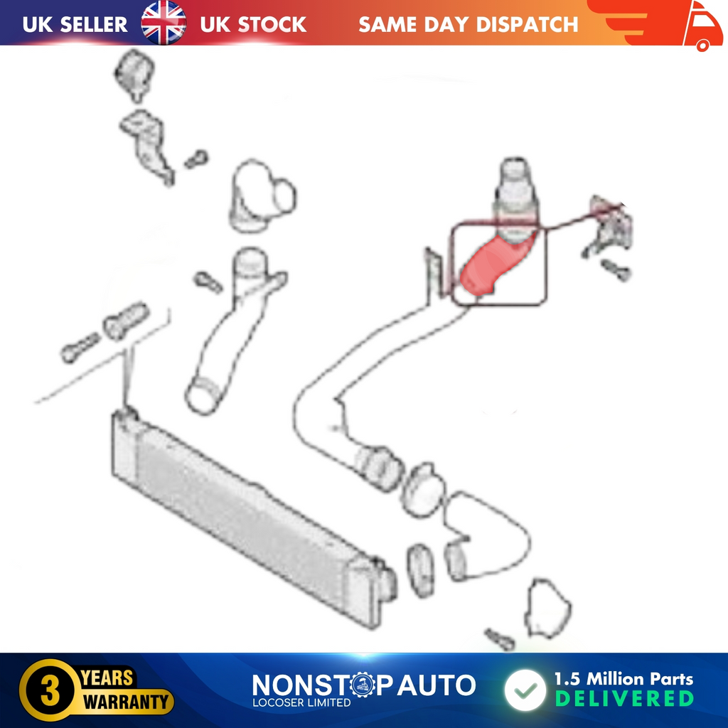 TURBO INTERCOOLER HOSE PIPE FOR FIAT DUCATO 100 Multijet 2.2  CITROEN JUMPER II  2.2 HDi PEUGEOT BOXER 2.2 HDi 1359961080 0382.LY