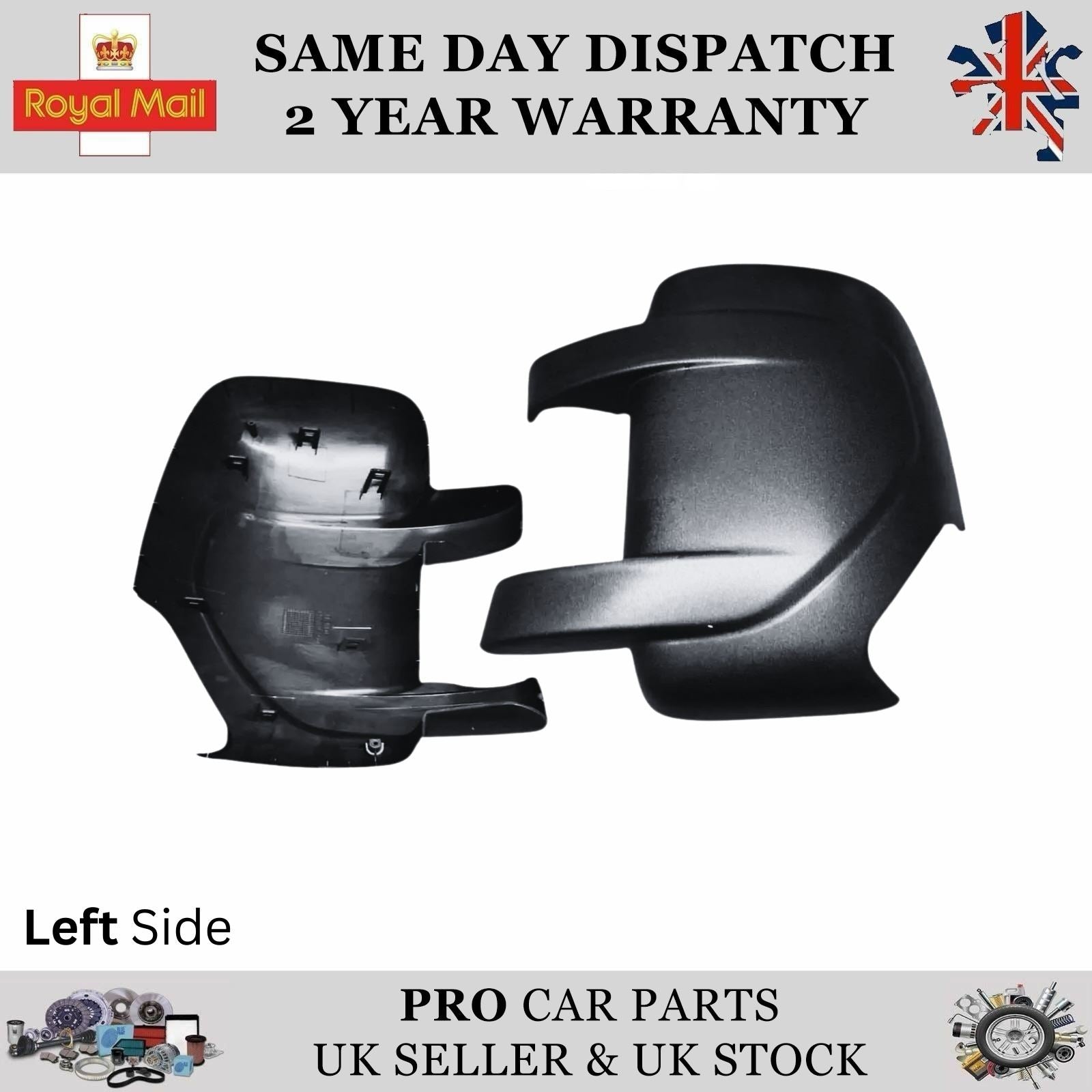 Wing Mirror Cover Cap Left Side for Fits Renault Master MK3 963021976R