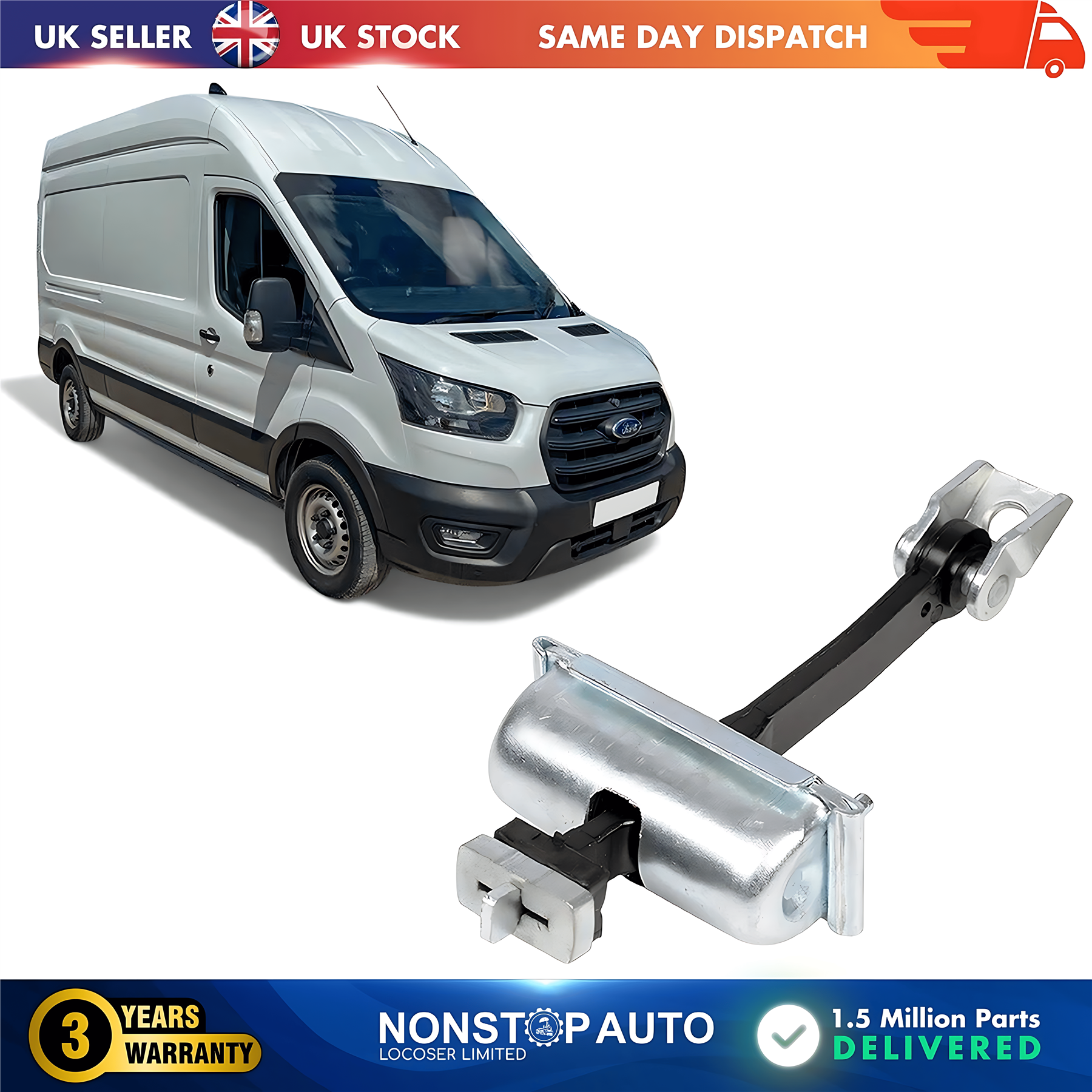 Front Door Check Strap L&R FORD Transit MK8 V363 2013 on BK31V23500AD