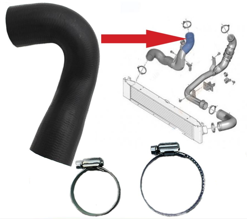 Turbo Intercooler Hose Pipe Fits CITROEN JUMPER III PEUGEOT BOXER III FIAT DUCATO III 2.2 HDI 2.2 JTD 1371842080 1366747080 1609011780