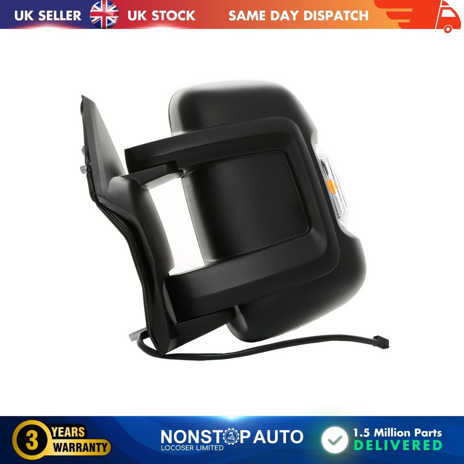 WING MIRROR ELECTRIC HEATED SHORT ARM LEFT FULL DOOR FOR CITROEN JUMPER II FIAT DUCATO PEUGEOT BOXER 735424423