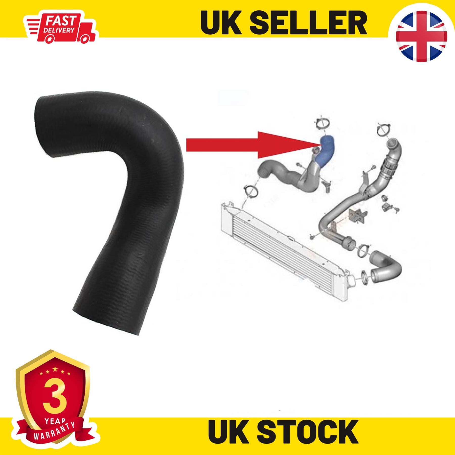 Turbo Intercooler Hose Pipe Fits CITROEN JUMPER III PEUGEOT BOXER III FIAT DUCATO III 2.2 HDI 2.2 JTD 1371842080 1366747080 1609011780