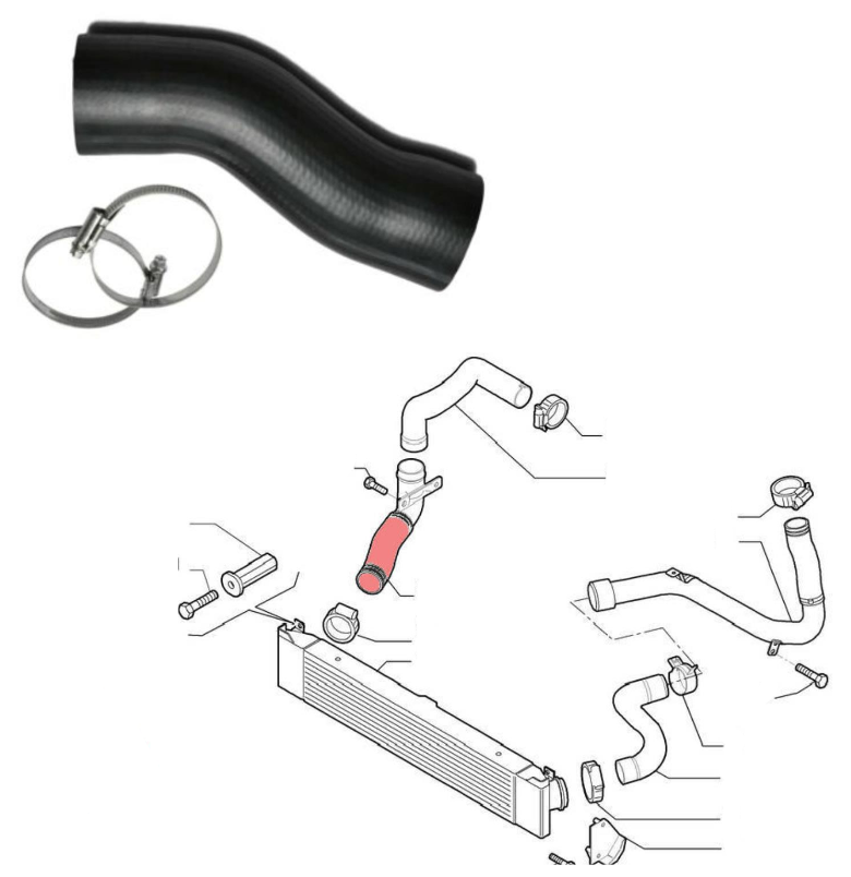TURBO INTERCOOLER HOSE PIPE FOR FIAT DUCATO PEUGEOT BOXER CITROEN JUMPER  1344787080