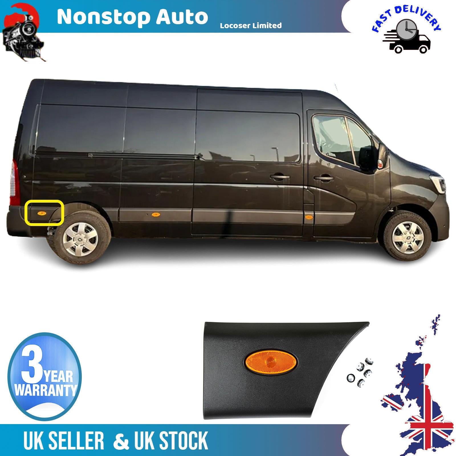 Side Moulding Strip Panel With Lamp Rear Right For RENAULT Master III 768F30007R