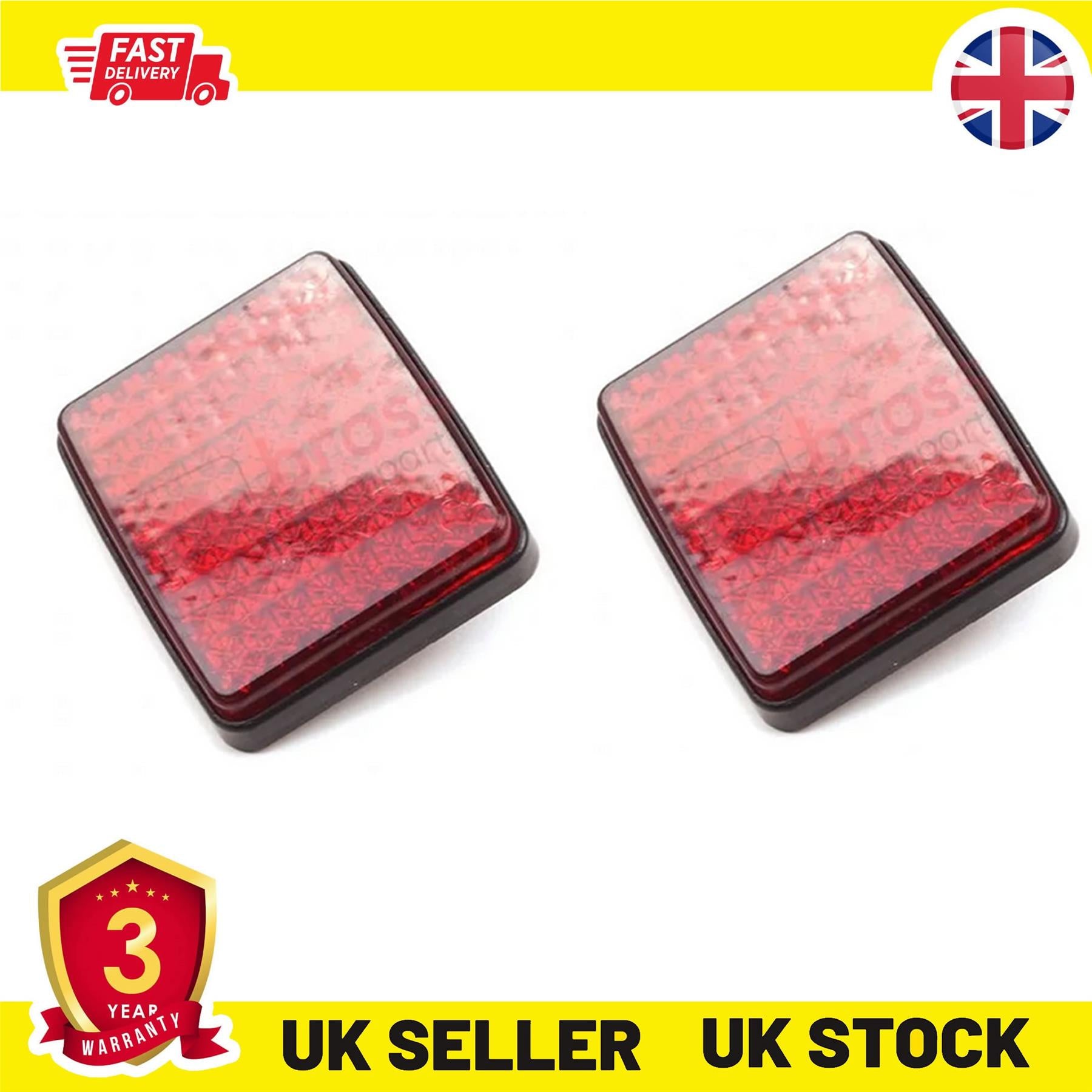 2X Rear Bumper Reflector For FIAT Doblo Ducato 1348401080