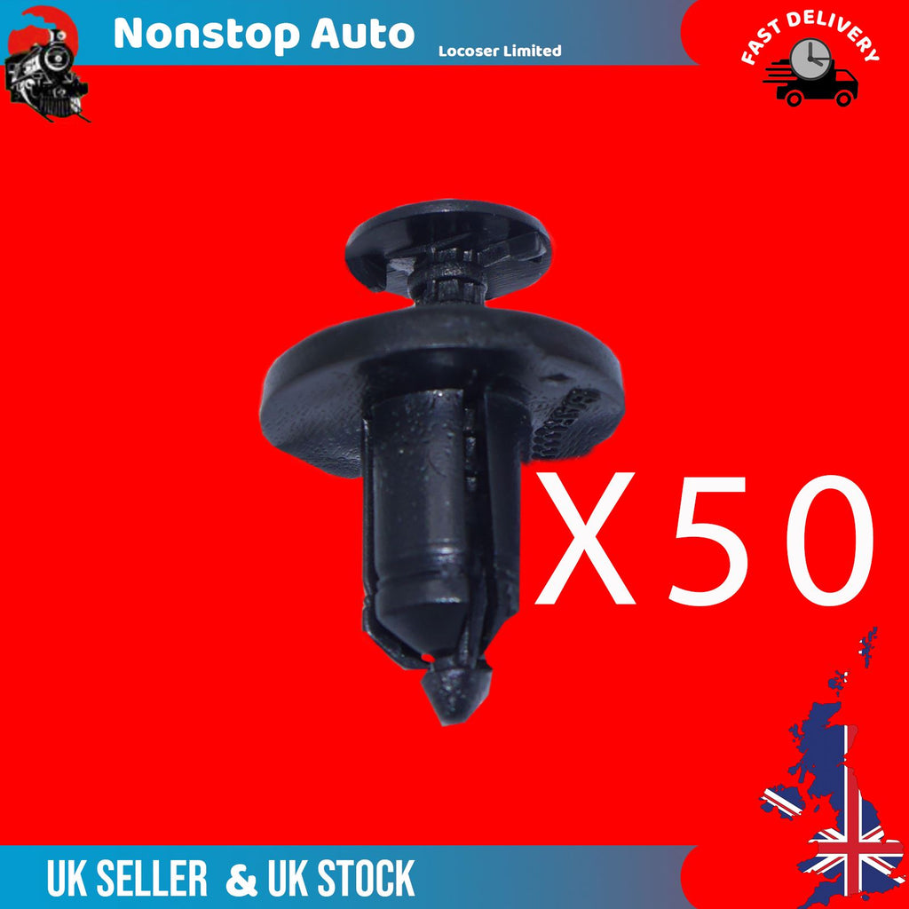 RENAULT Megane Clio Scenic Laguna Modus Master Trafic Espace Twingo Velsatis Nissan Micra Almera Qashqai Primastar Interstar Vauxhall Vivaro Movano wheelarch bumper front grill panel clips X50