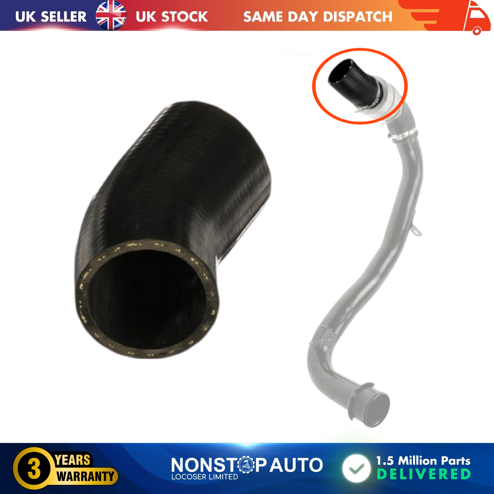 TURBO INTERCOOLER HOSE PIPE FOR FIAT Ducato PEUGEOT Boxer CITROEN II Jumper  3.0 HDi 1369757080