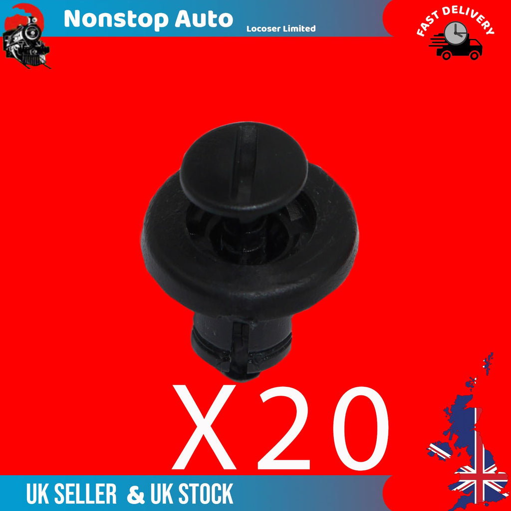 RENAULT Megane Clio Scenic Laguna Modus Master Trafic Espace Twingo Velsatis Nissan Micra Almera Qashqai Primastar Interstar Vauxhall Vivaro Movano wheelarch bumper front grill panel clips X20