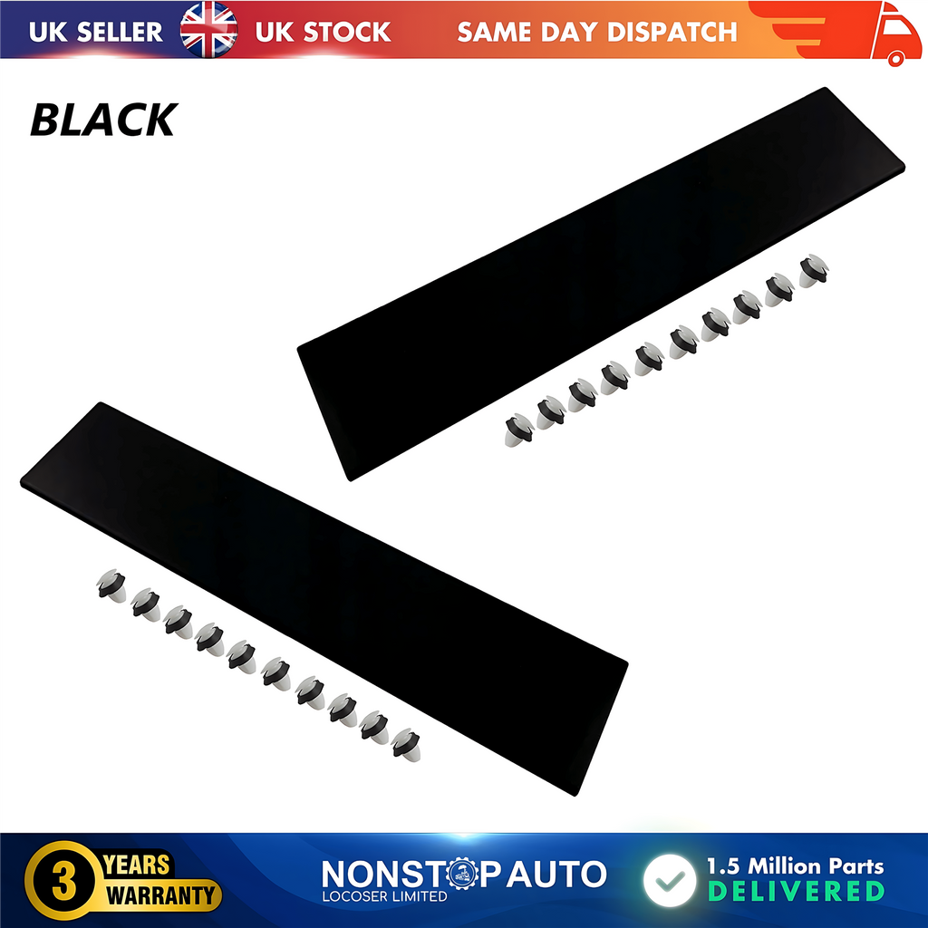 2X Door Moulding Panel Rear Left and Right Black For CITROEN Relay PEUGEOT Boxer FIAT Ducato 2006 on