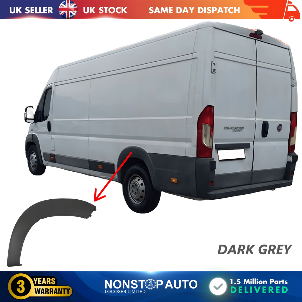 Wheel Arch Trim Moulding Rear Left For CITROEN Relay PEUGEOT Boxer FIAT Ducato 2006 on 8547X8