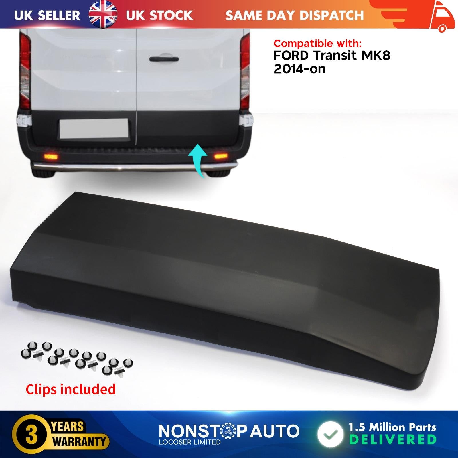Rear Door Right Side Moulding Trim For Ford Transit MK8 2014-on 1874803