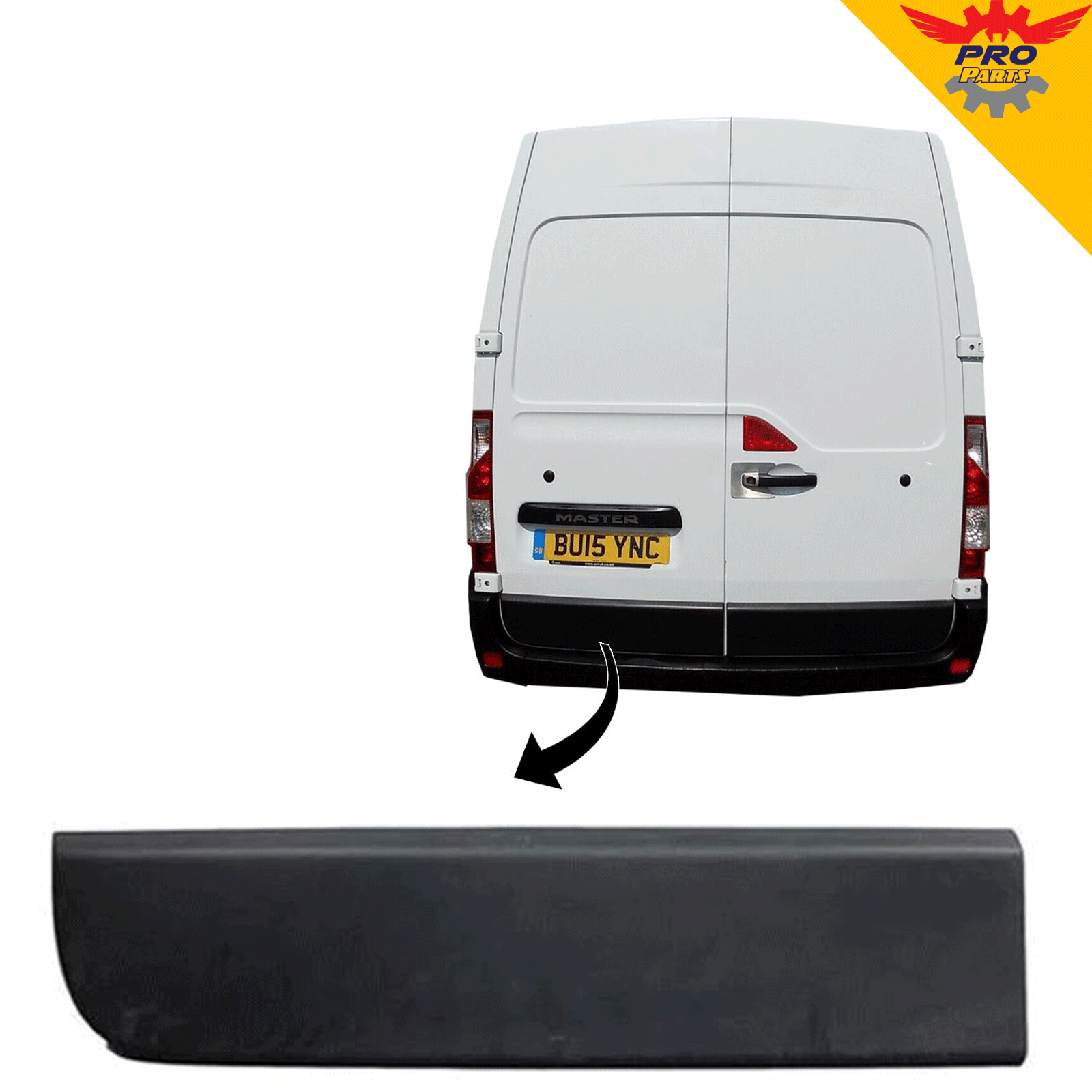 Rear Door Moulding Panel Trim Strap Left Side Fits Nissan NV400 908510003R