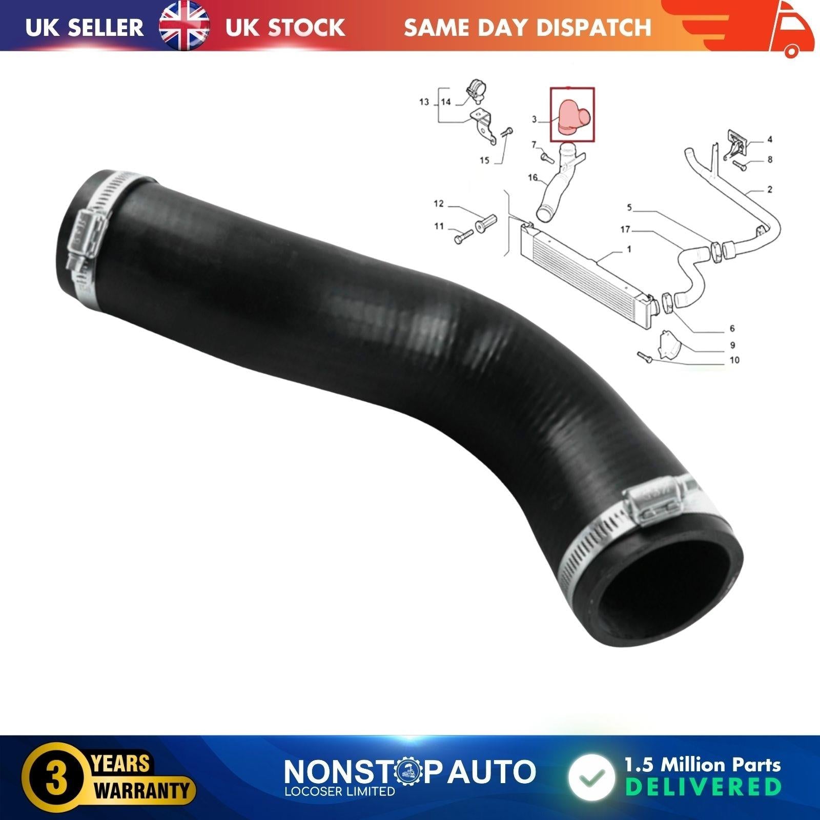 TURBO INTERCOOLER TURBO HOSE PIPE FOR  FIAT DUCATO 2.2 JTD HP PEUGEOT BOXER III 2.2 JTD HP CITROEN JUMPER III 2.2 JTD 1350777080