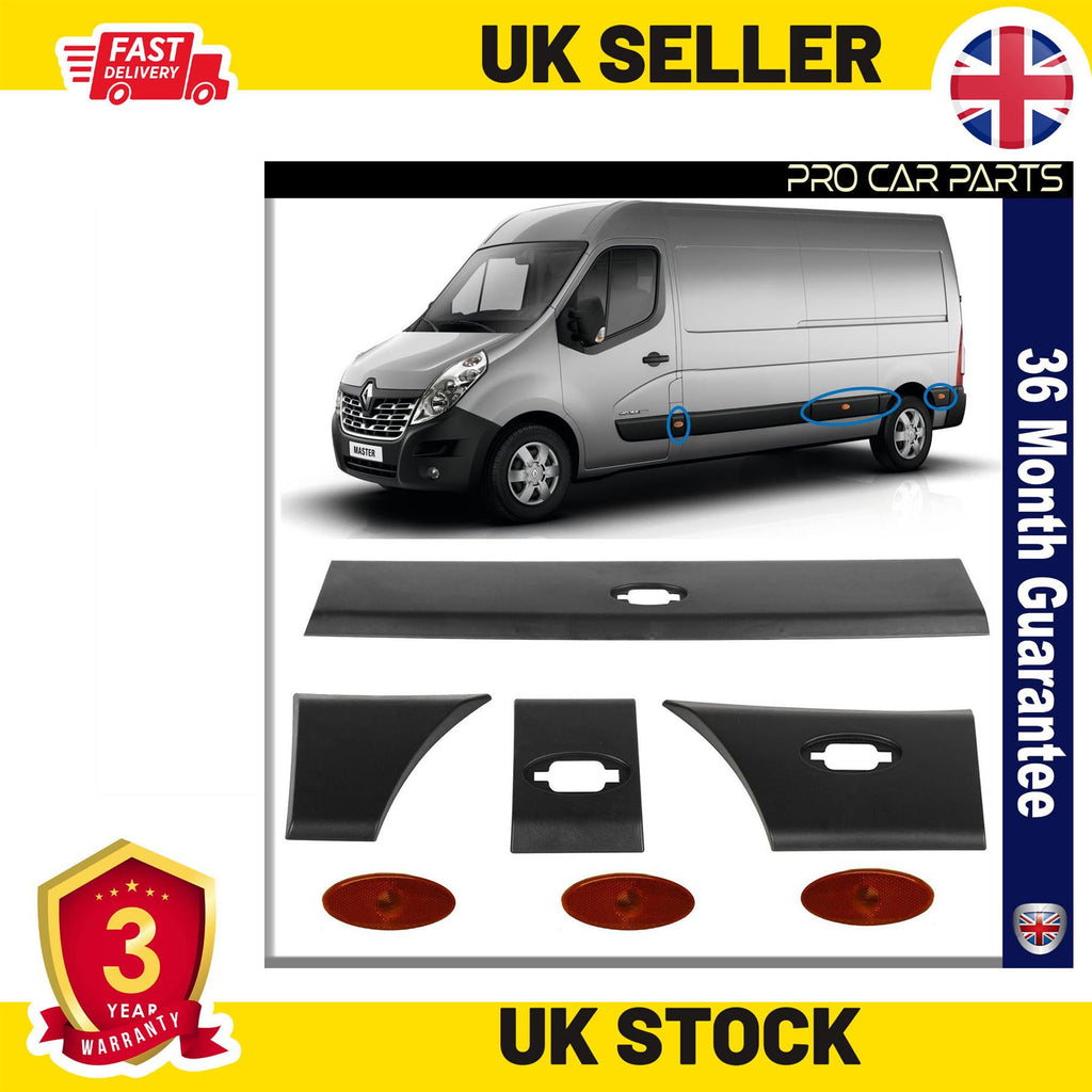 DOOR MOULDING PANEL STRIP INDICATORS FRONT REAR LEFT SIDE FITS OPEL  Movano