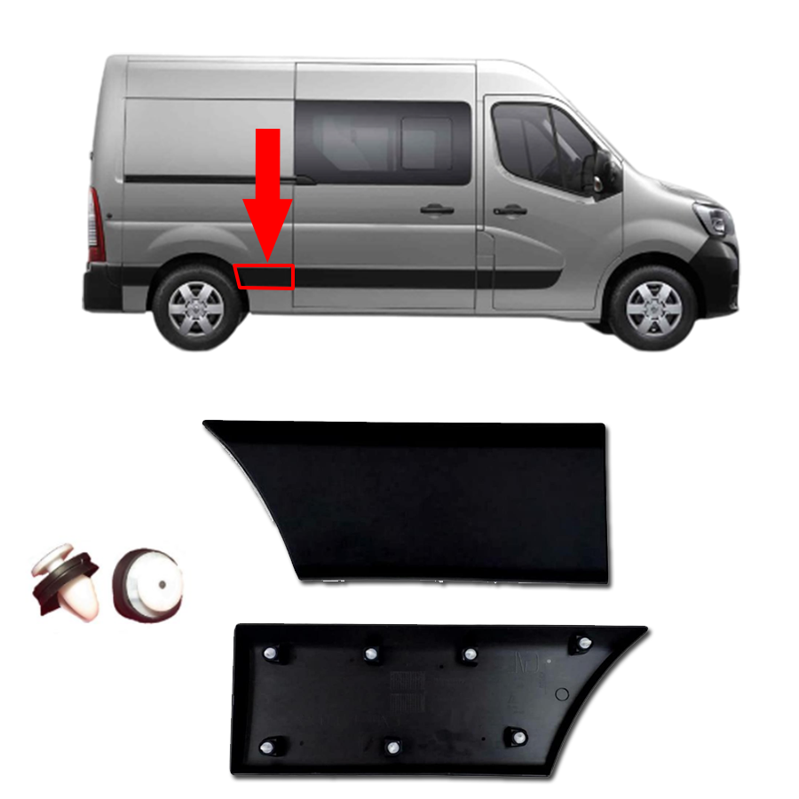 Door Side Band Moulding Rear Right Short for NISSAN NV400 768F30006R