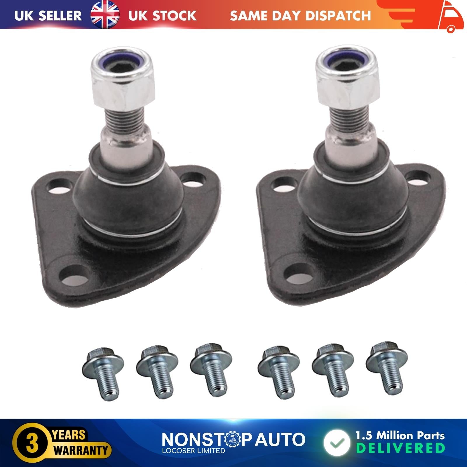2X BALL JOINT FRONT LEFT RIGHT  FOR CITROEN JUMPER II III FIAT DUCATO VAUXHALL MOVANO C PEUGEOT BOXER 364067