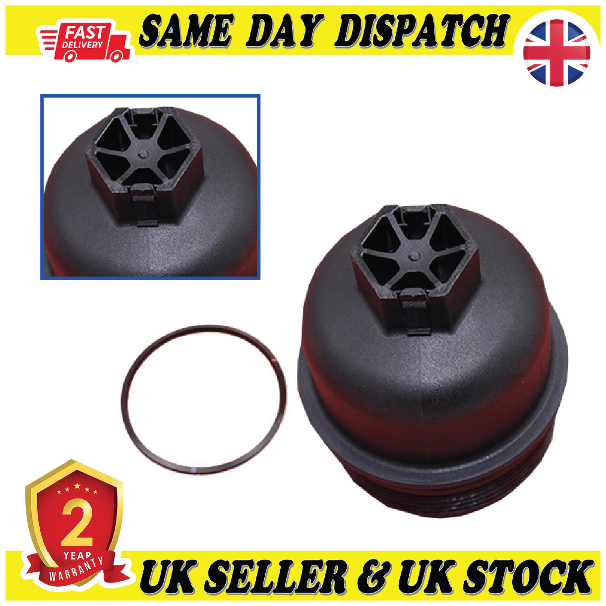 Oil Filter Cap Cover For NISSAN Qashqai Primastar  X-Trail II VAUXHALL Movano Vivaro RENAULT Espace Grand Scenic Koleos Laguna Latitude Master Megane Scenic Trafic Vel Satis