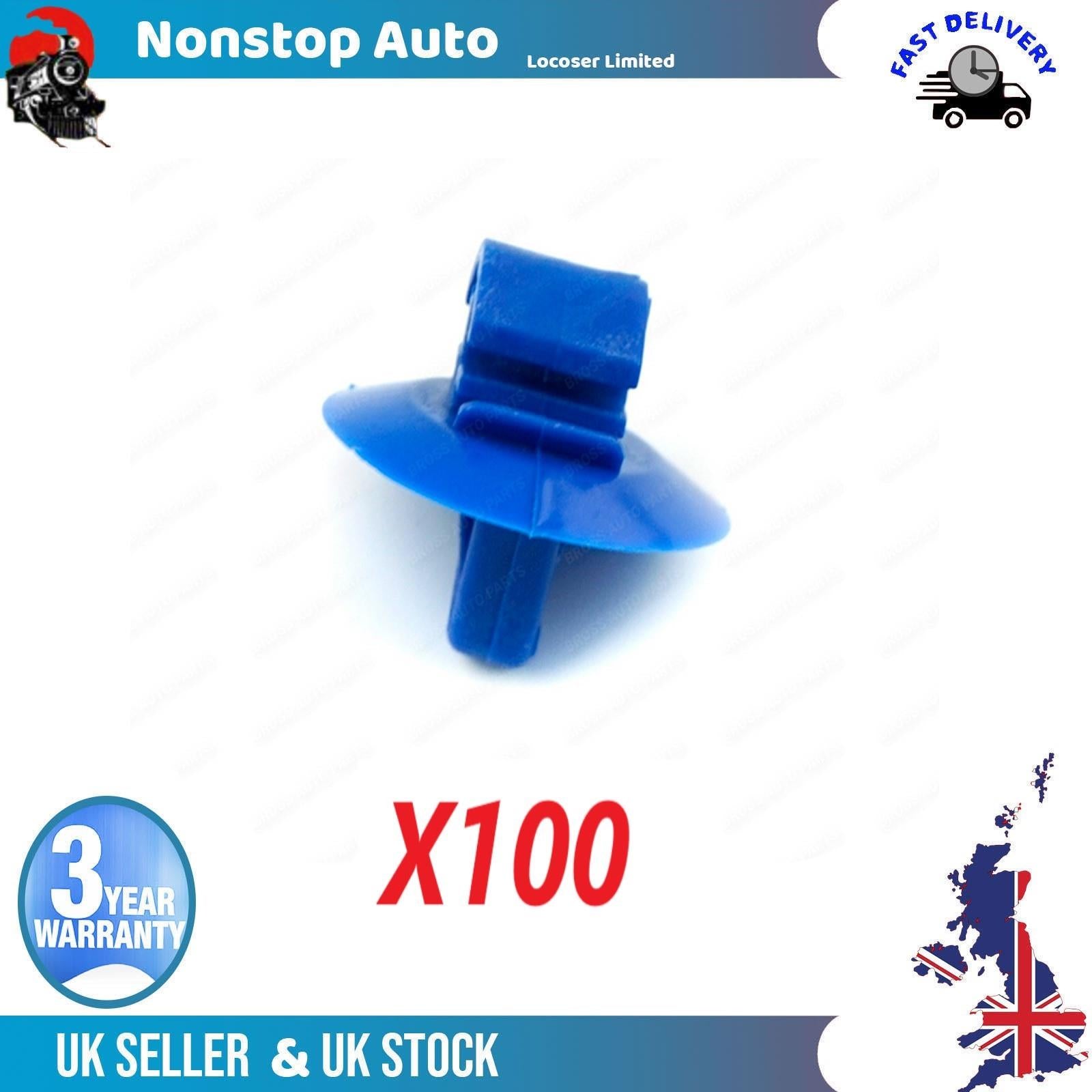 100X Panel Trim Clips - Side Door Moulding Clips For IVECO Daily IV V NISSAN Interstar OPEL Movano RENAULT Master II 7703077420