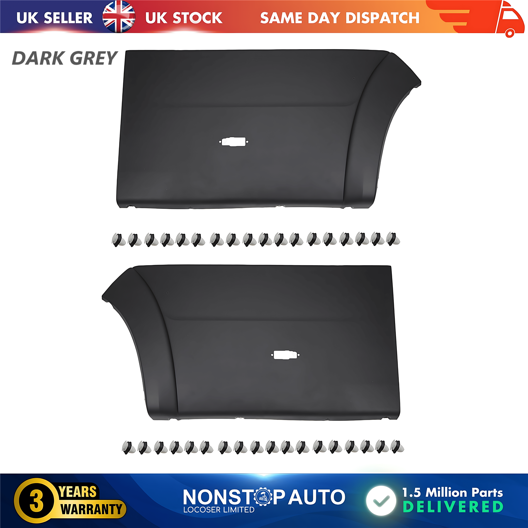 2X Moulding Trim Quarter Panel Indicator Bulb Rear Left and Right For CITROEN Relay PEUGEOT Boxer FIAT Ducato 2006 on