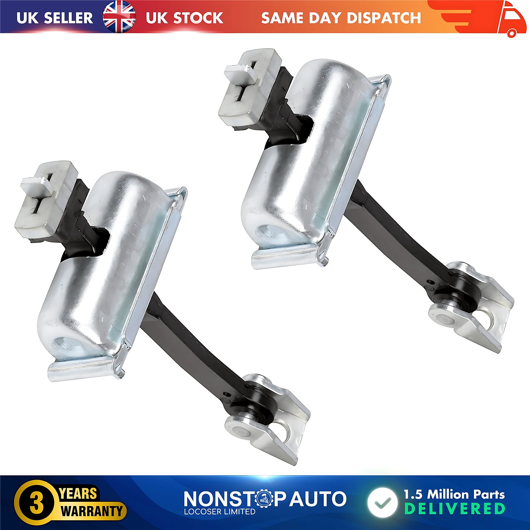 2X Front Door Check Strap L&R FORD Transit MK8 V363 2013 on BK31V23500AD