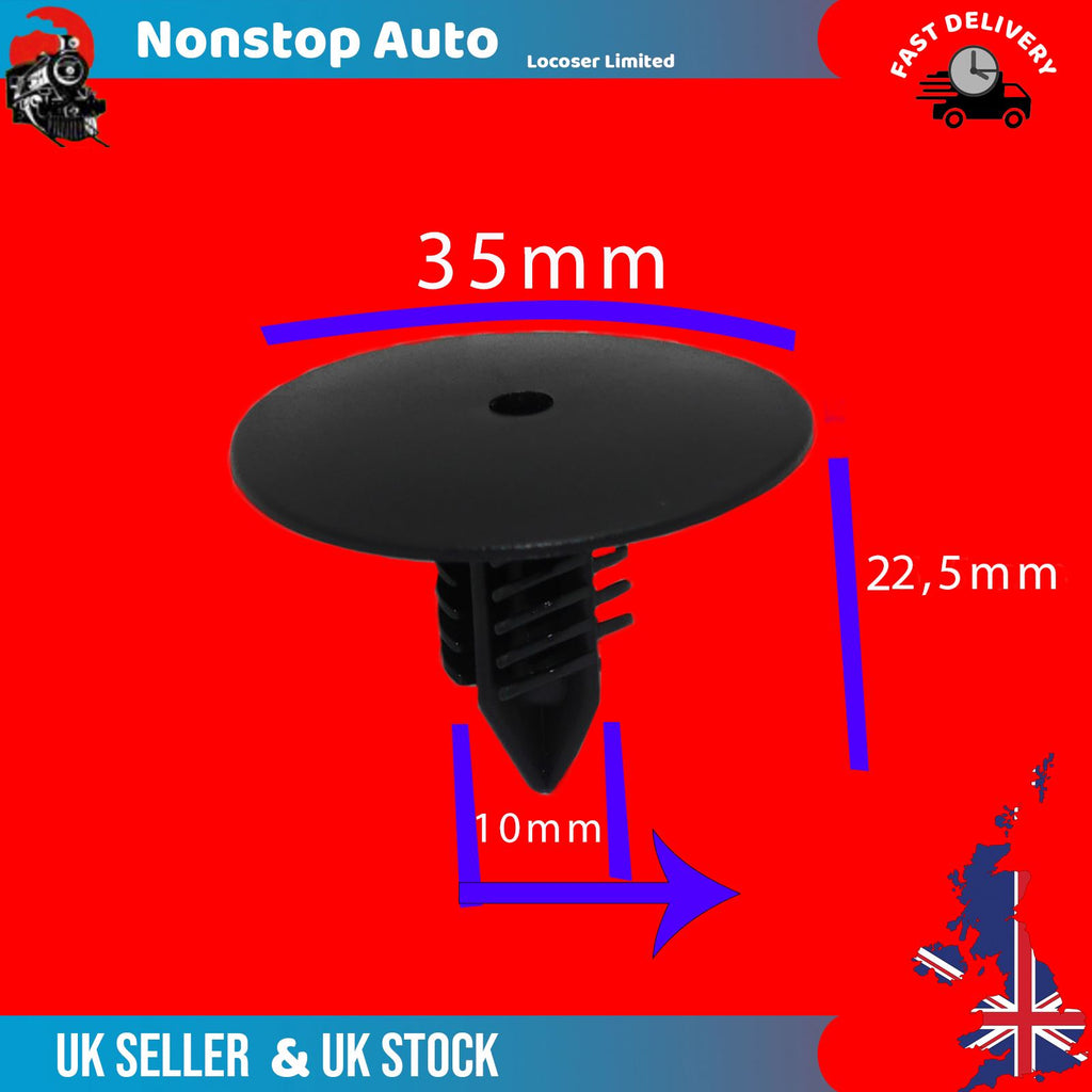 100X For Renault Clio Mk2 Mk3 Kangoo Laguna Mk1 Mk2 Logan Megane Mk1 Mk2 Modus Scenic Mk2 Trafic Mk2 Twingo Vel Satis Master Escape Dacia Logan Duster Sandero Wheel Arch Cover Panel Splash Guard Clips 7703077435