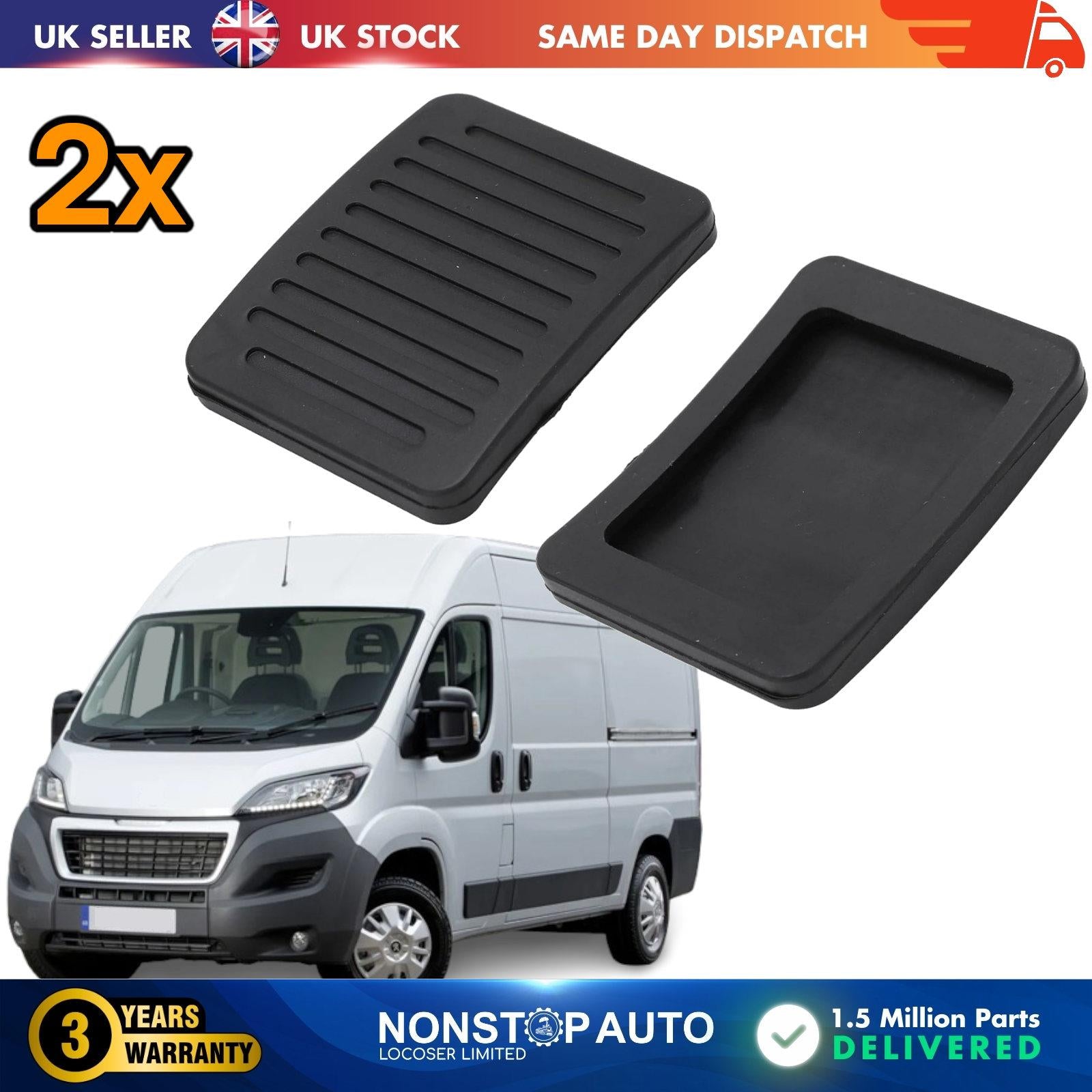 2X CLUTCH BRAKE PEDAL RUBBER PAD Fits CITROEN Jumper FIAT Ducato PEUGEOT Boxer 450432 71747697