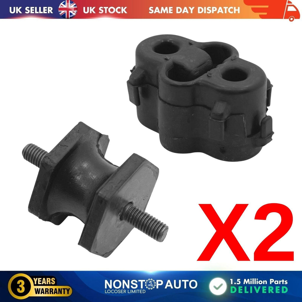 2X Exhaust Hanger Mount & Mount Rubber Fits Renault Master 206511084R, 7700565762