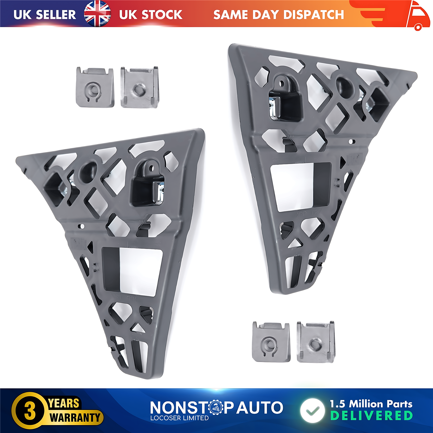 2X Front Bumper Bracket Left and Right For FORD Transit MK7 2006-2014