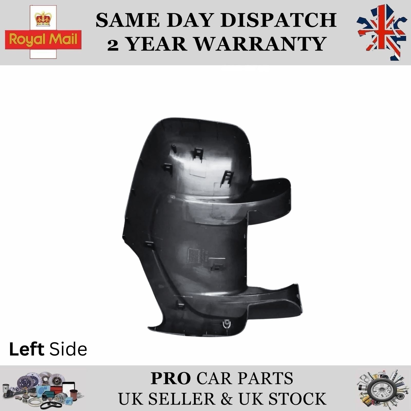 Wing Mirror Cover Cap Left Side for Fits Renault Master MK3 963021976R
