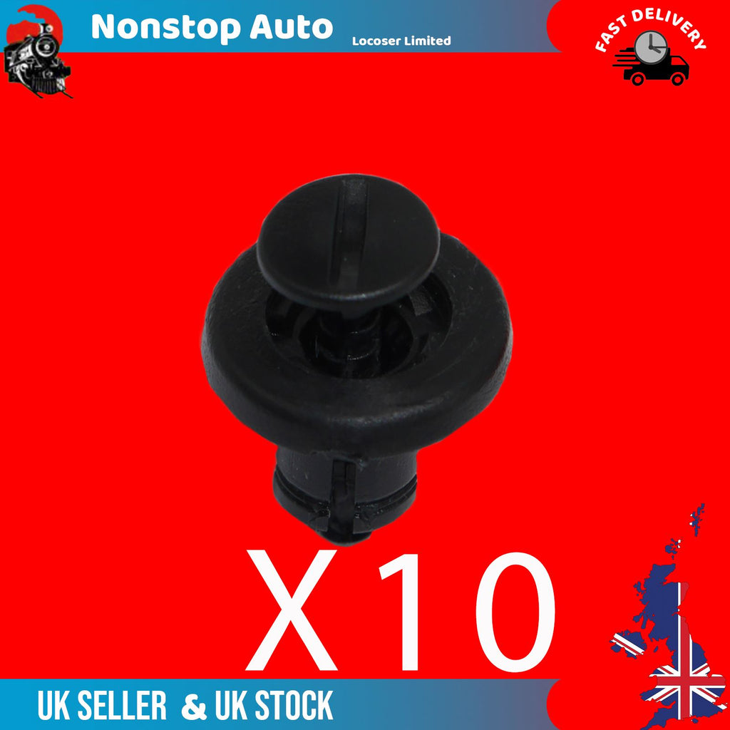 RENAULT Megane Clio Scenic Laguna Modus Master Trafic Espace Twingo Velsatis Nissan Micra Almera Qashqai Primastar Interstar Vauxhall Vivaro Movano bumper front grill panel clips X10