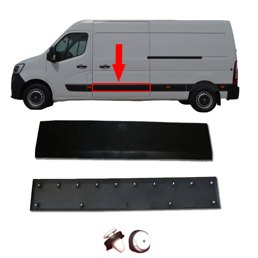 DOOR MOULDING STRIP CENTER LEFT SIDE FITS VAUXHALL Movano 828210160R