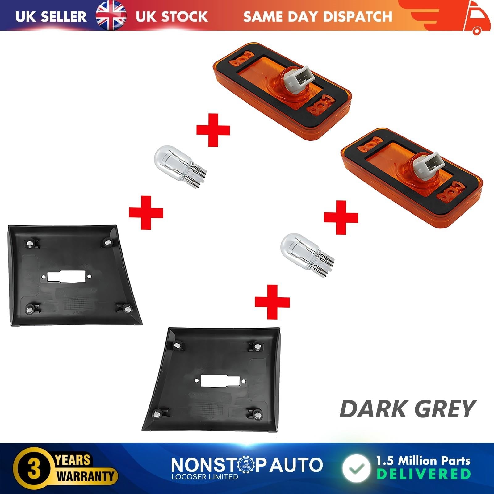 2X Moulding Trim Panel Indicator Bulb Left and Right For CITROEN Relay PEUGEOT Boxer FIAT Ducato 2006 on