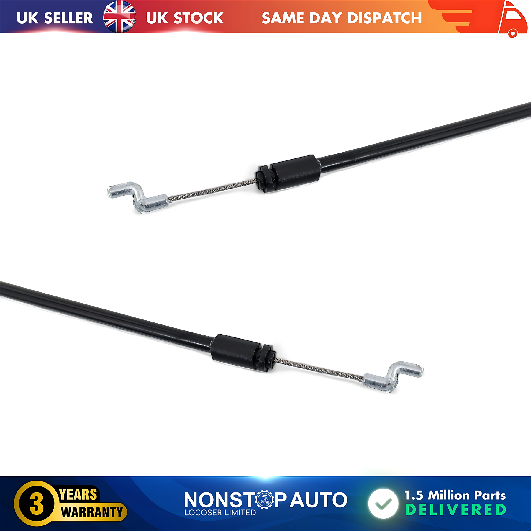 2X Front Door Lock Latch Bowden Cable L and R  For RENAULT Master III VAUXHALL Movano B NISSAN NV400 805030009R