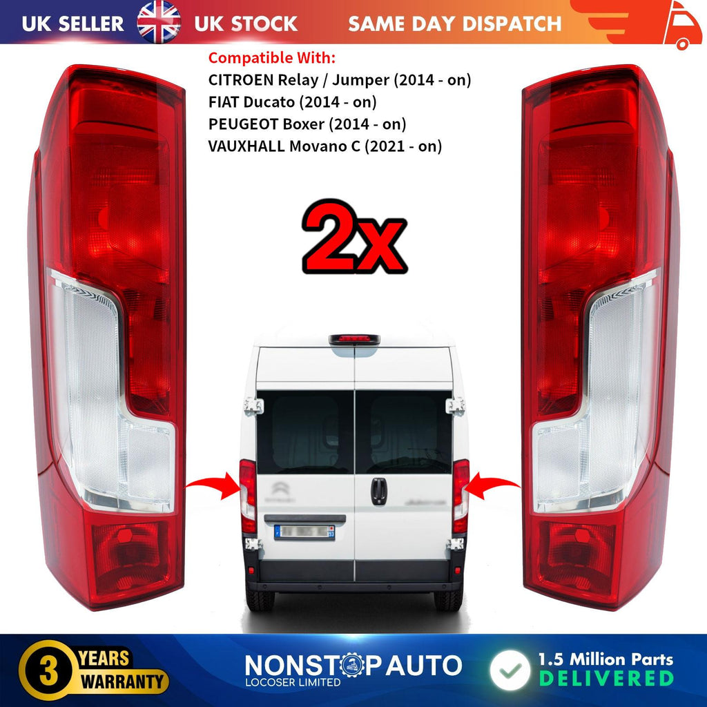 Tail Light Lamp Rear Left & Right For CITROEN Relay / Jumper FIAT Ducato PEUGEOT Boxer VAUXHALL / OPEL Movano C 1380672080