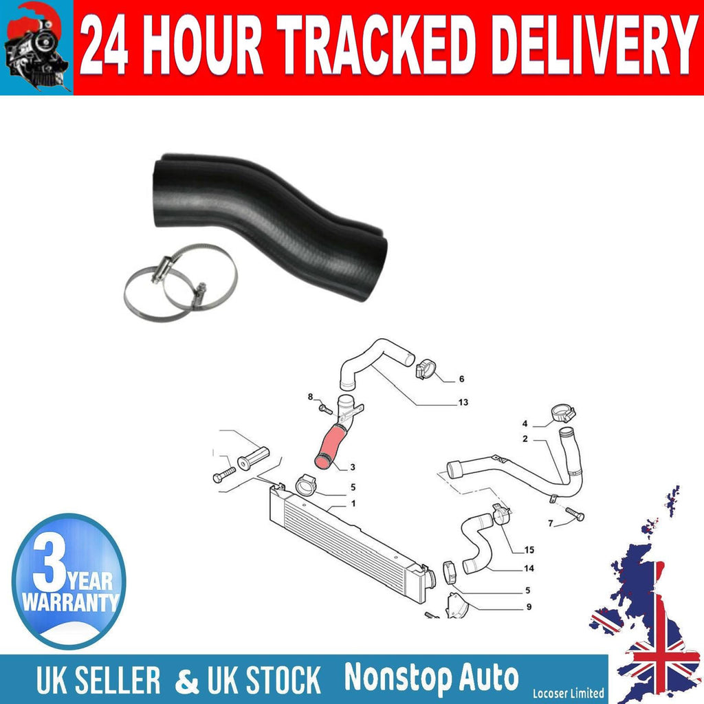 TURBO INTERCOOLER HOSE PIPE FOR FIAT DUCATO PEUGEOT BOXER CITROEN JUMPER  1344787080