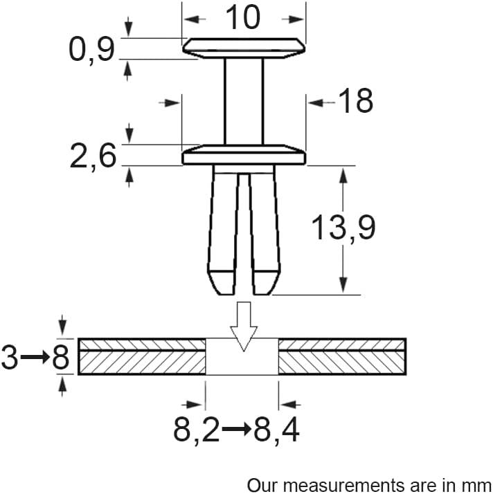 RENAULT Megane Clio Scenic Laguna Modus Master Trafic Espace Twingo Velsatis Nissan Micra Almera Qashqai Primastar Interstar Vauxhall Vivaro Movano bumper front grill panel clips X10