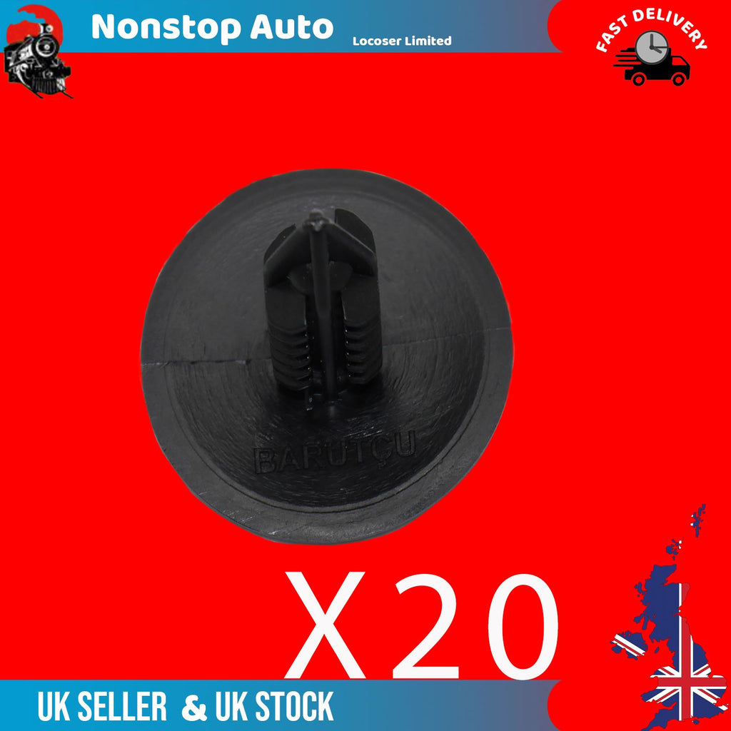 20X For Renault Clio Mk2 Mk3 Kangoo Laguna Mk1 Mk2 Logan Megane Mk1 Mk2 Modus Scenic Mk2 Trafic Mk2 Twingo Vel SatÄ±s Master Escape Dacia Logan Duster Sandero Wheel Arch Cover Panel Splash Guard Clips 7703077435