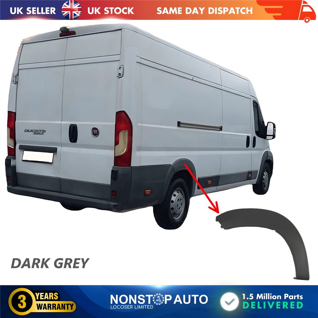 Wheel Arch Trim Moulding Rear Right For CITROEN Relay PEUGEOT Boxer FIAT Ducato 2006 on 8547X7