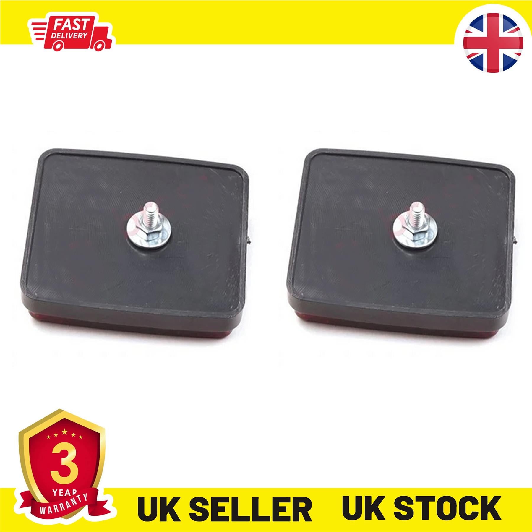 2X Rear Bumper Reflector For FIAT Doblo Ducato 1348401080