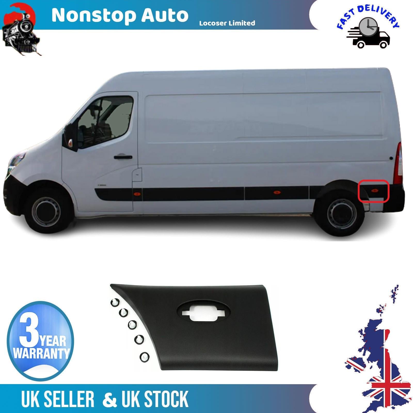Side Moulding Strip Panel Rear Left For VAUXHALL Movano B 768F20007R