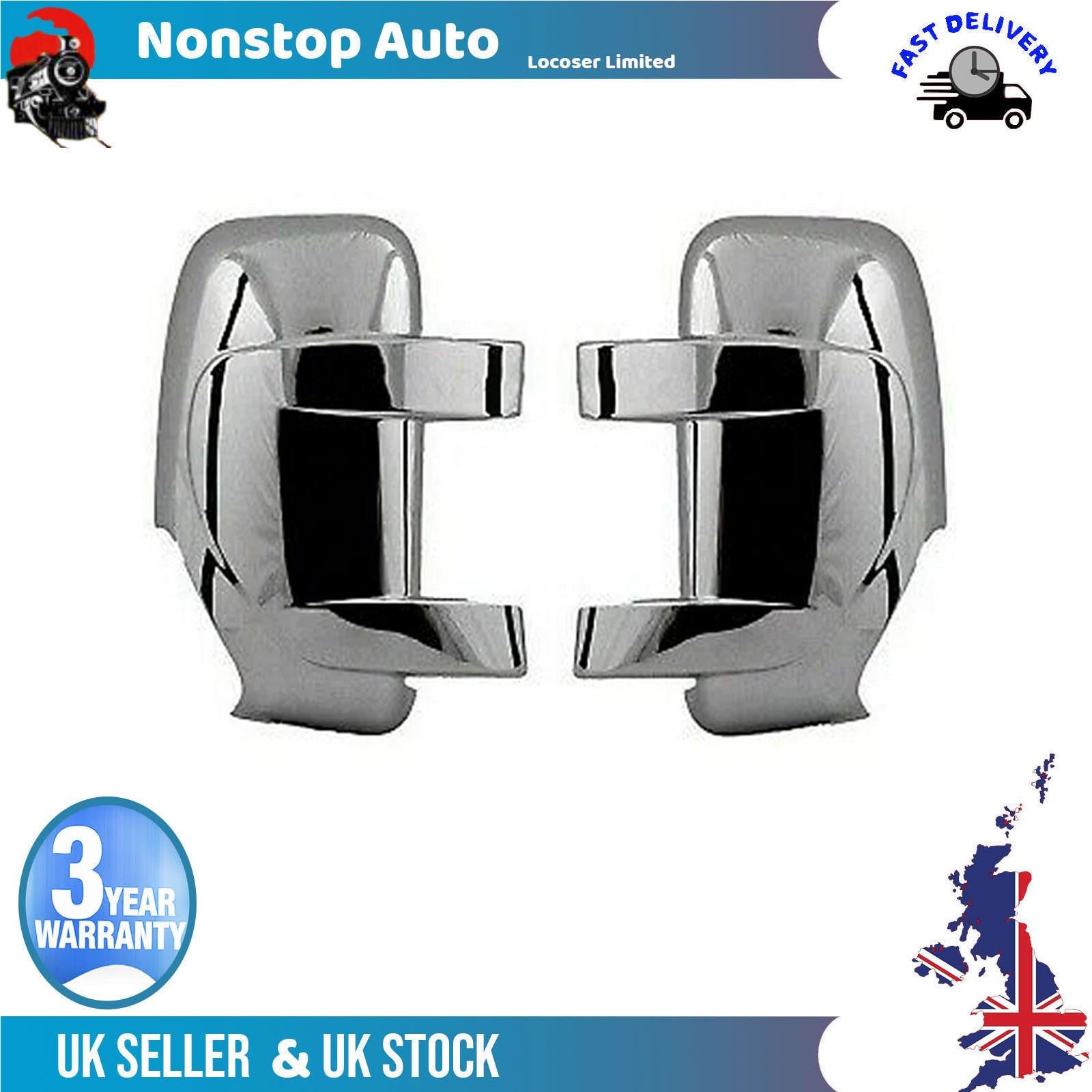 Wing Mirror Cover Cap Chrome / left&right For RENAULT Master OPEL Movano