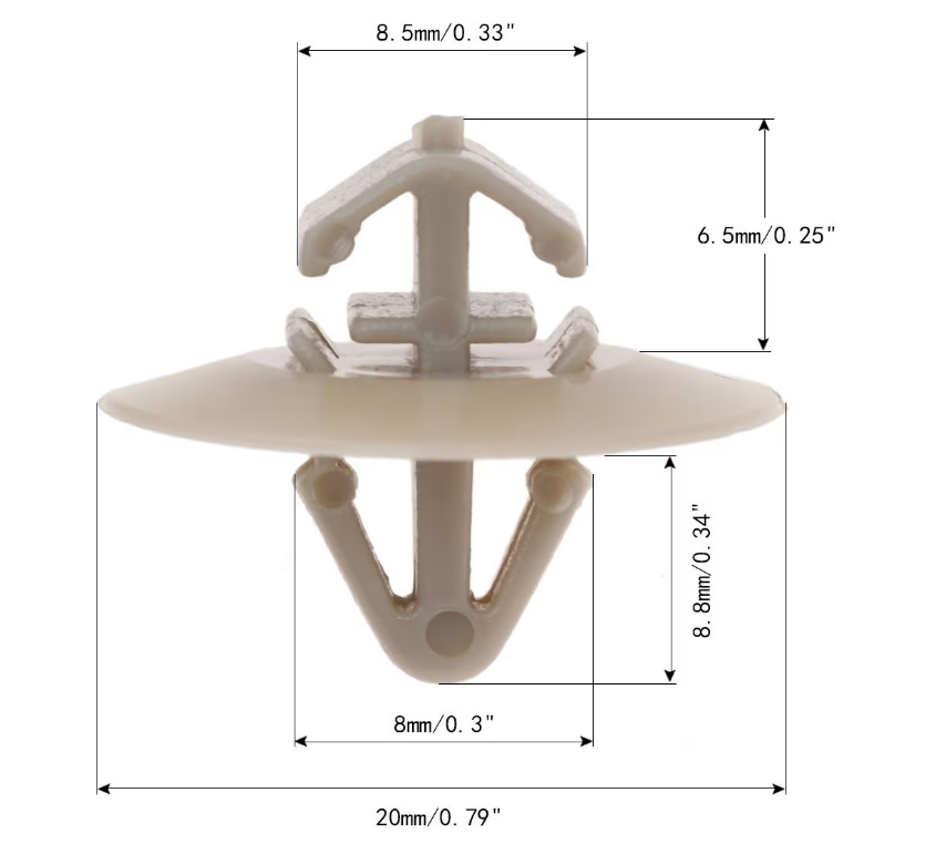 20X Panel Trim Clips - Side Door Moulding Clips For IVECO Daily IV V NISSAN Interstar OPEL Movano RENAULT Master II 7703077420